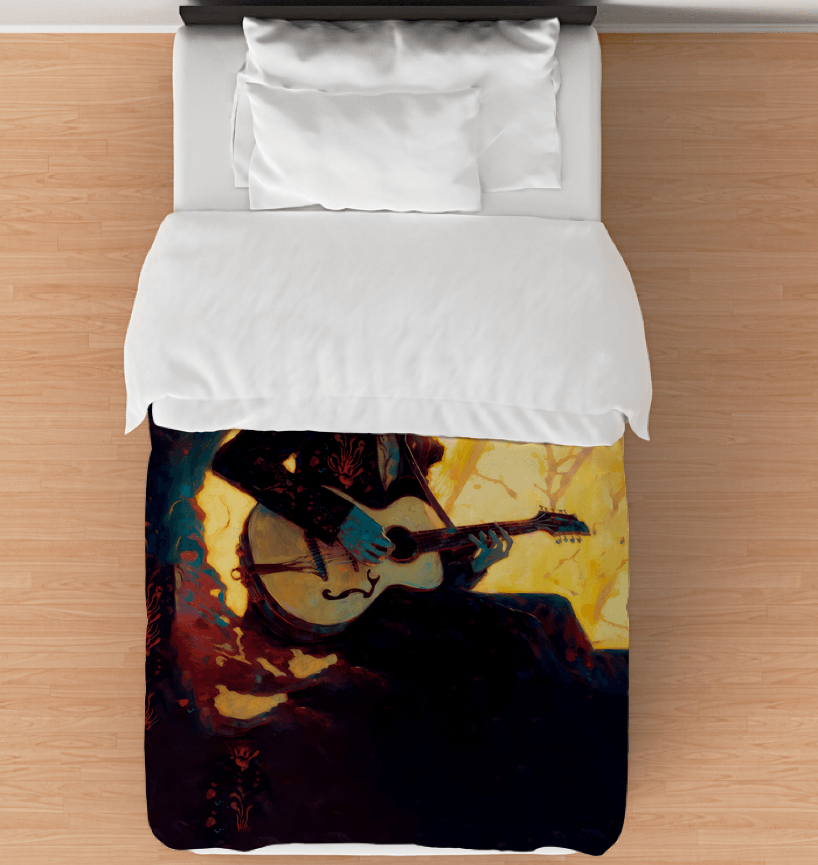 Retro Radio Waves Duvet Cover - Beyond T-shirts