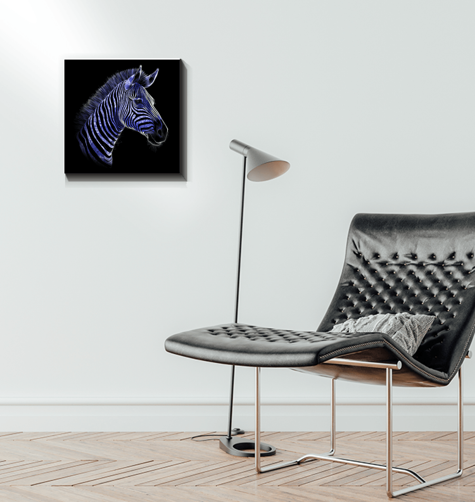Zebra Grazing Serenity Canvas - Beyond T-shirts