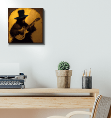 Acoustic Guitar Sunrise Art - Beyond T-shirts