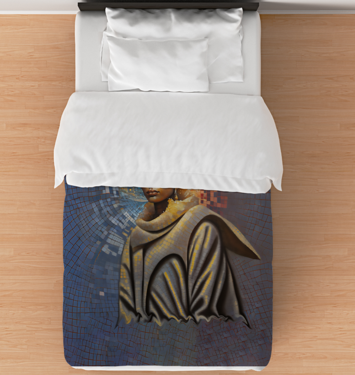 Abstract Harmony Beyond Style duvet cover with artistic design.