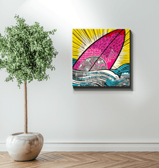 Ocean wave design on Surfing 5 32 Wrapped Art