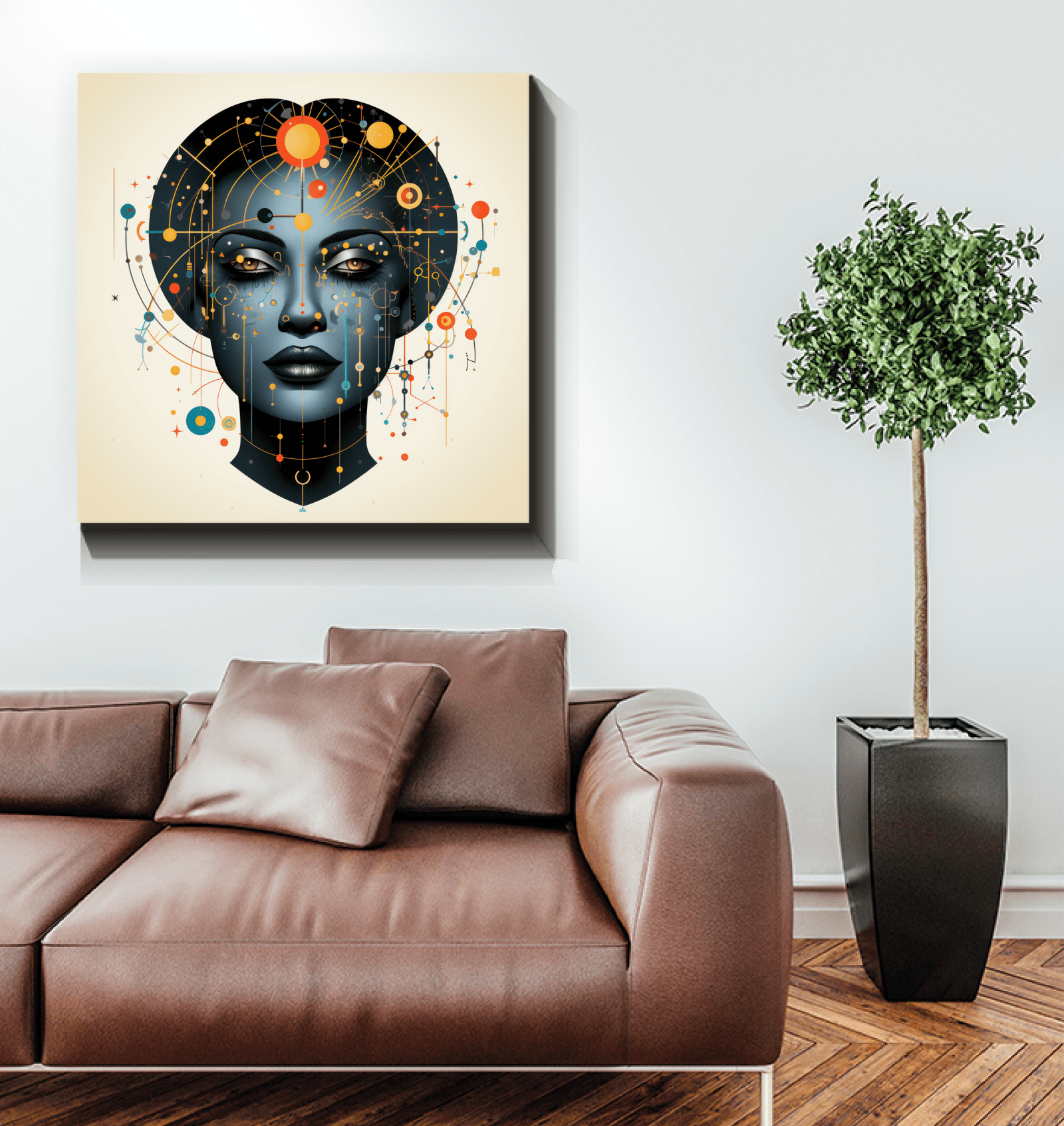 Abstract Portraits of Women's Essence: Canvas Art - Beyond T-shirts