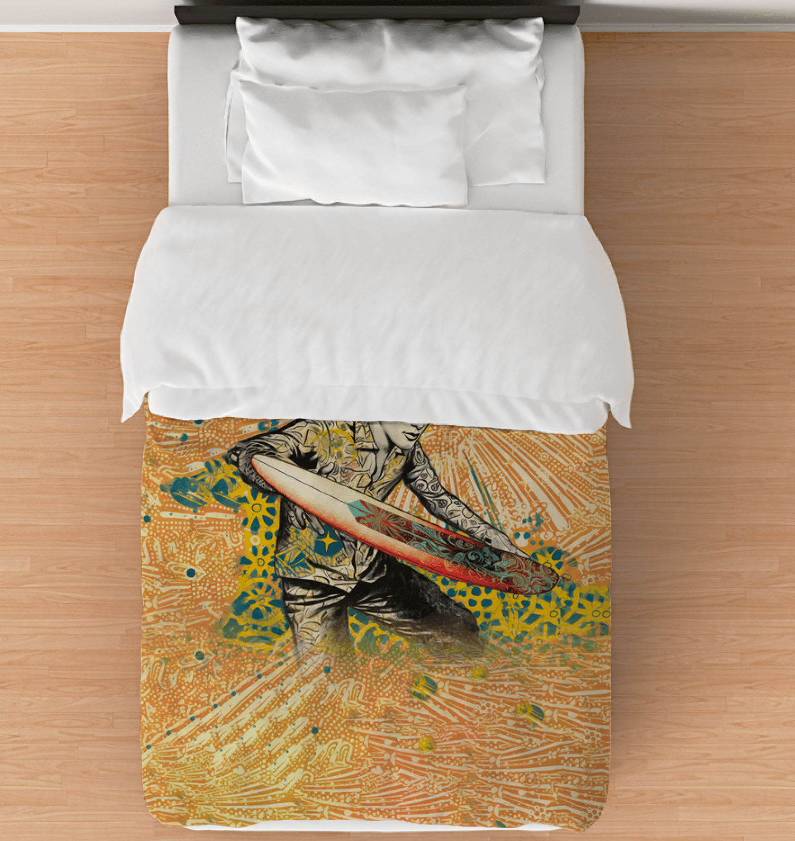 Surfing Serenity Bedding - Beyond T-shirts