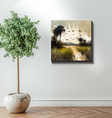 Ocean Horizon Landscape Wrapped Canvas