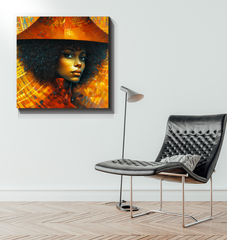 Contemporary Wall Canvas Featuring Urban Jungle Design