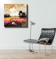 Majestic Snow-Capped Peaks Wrapped Canvas