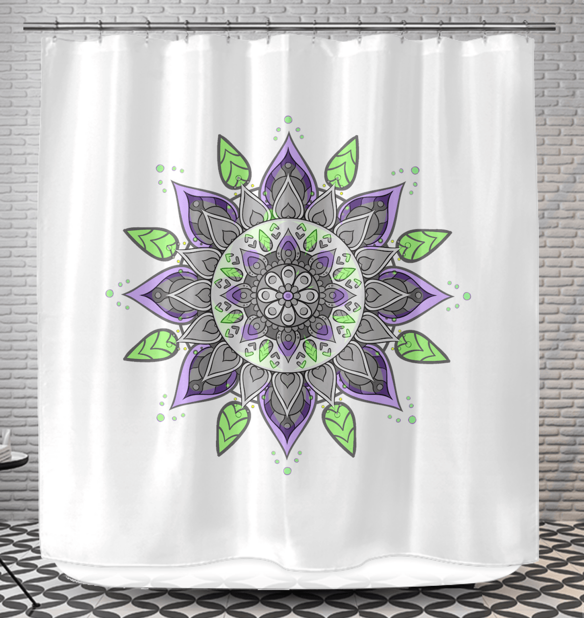 Vibrant Mandala Kaleidoscope Drapes - Beyond T-shirts