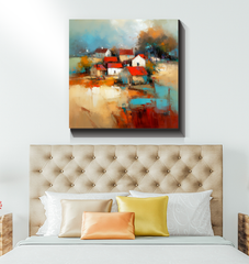 Coastal Cliffside Retreat Wrapped Canvas