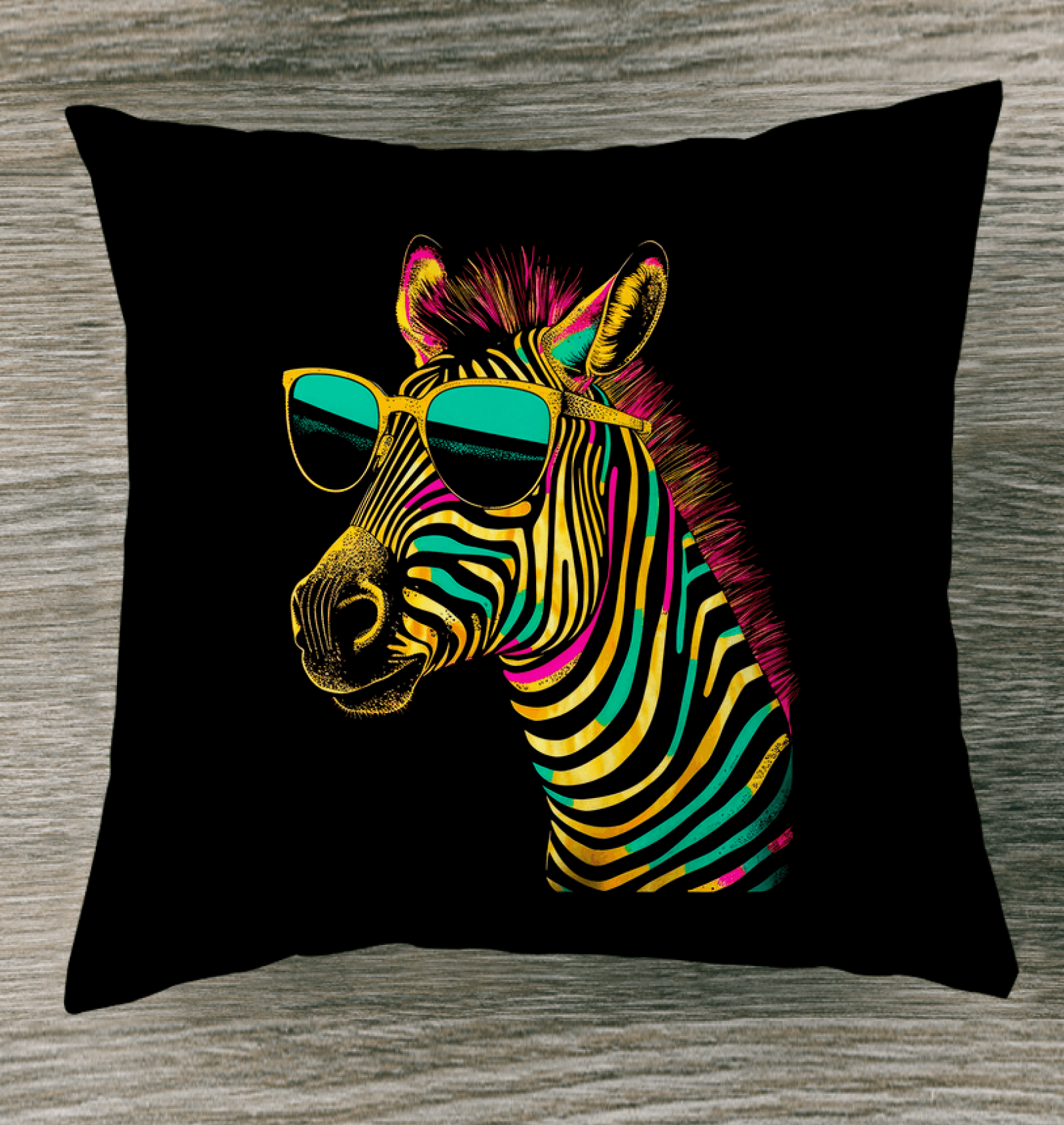 Zebra Mosaic Indoor Pillow - Beyond T-shirts