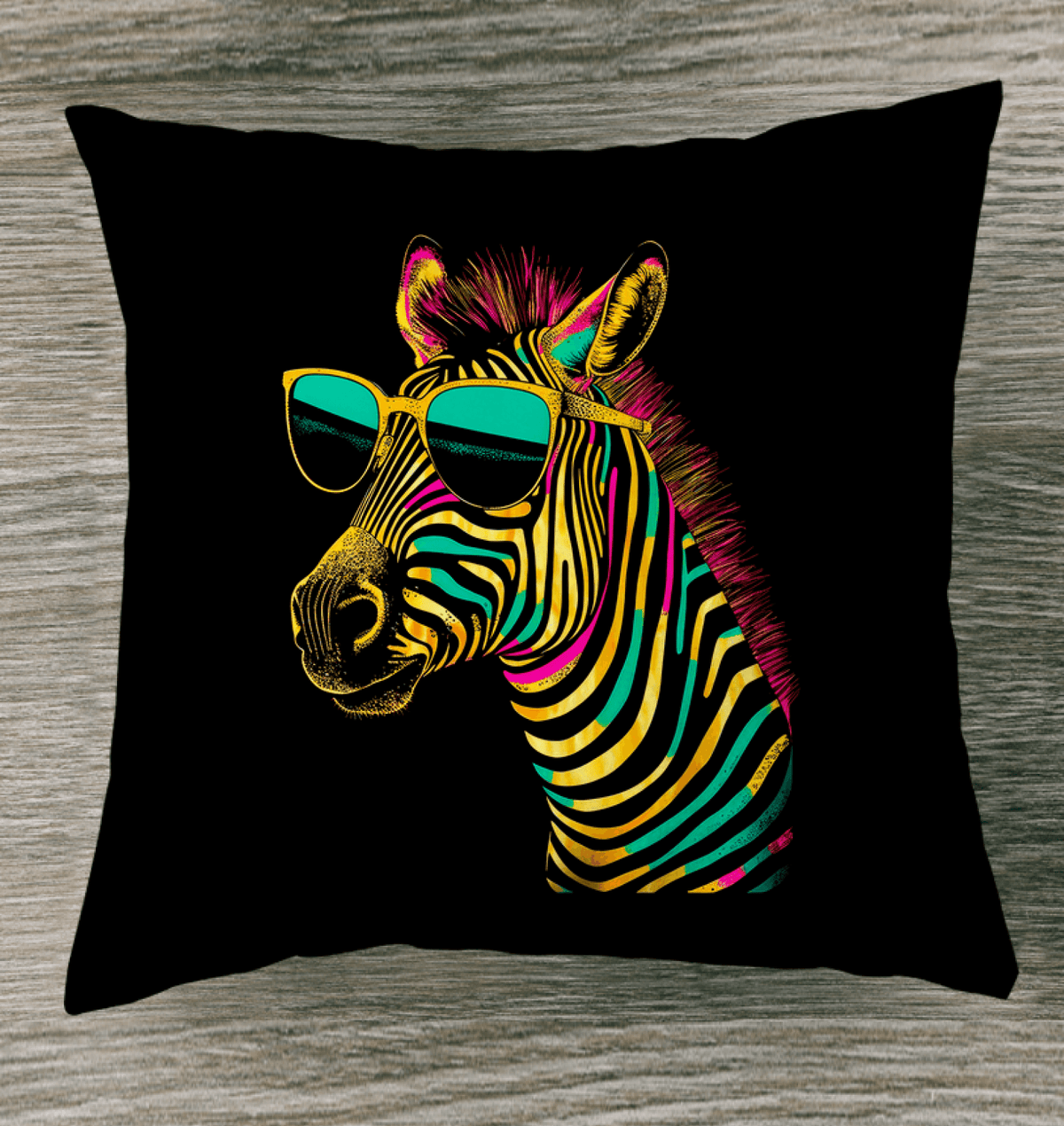 Zebra Mosaic Indoor Pillow - Beyond T-shirts