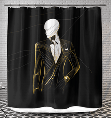 Couture Glamour Shower Curtain - Beyond T-shirts