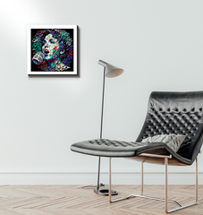 New Wave Synth Wrapped Canvas