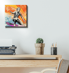Surfing Aura Canvas Print - Beyond T-shirts