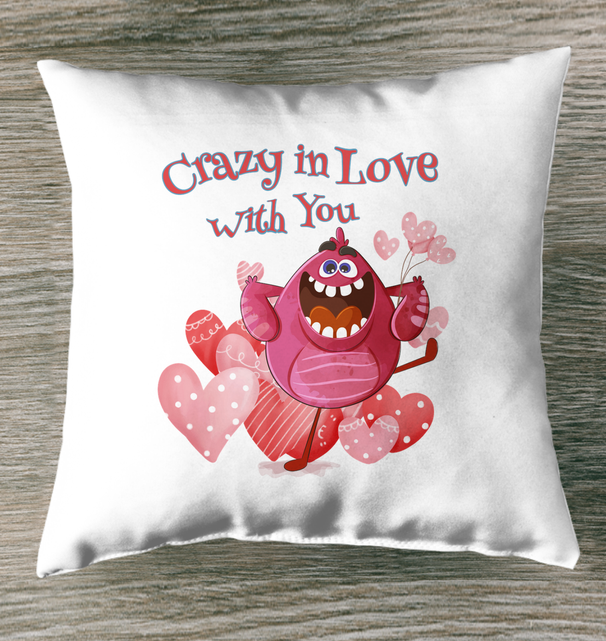 Crazy In Love With You Indoor Pillow