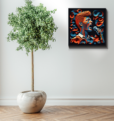 Techno Tunes Wrapped Canvas