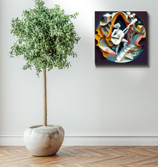 World Music Mosaic Wrapped Canvas