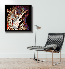 Rhythmic Radiance Wrapped Canvas