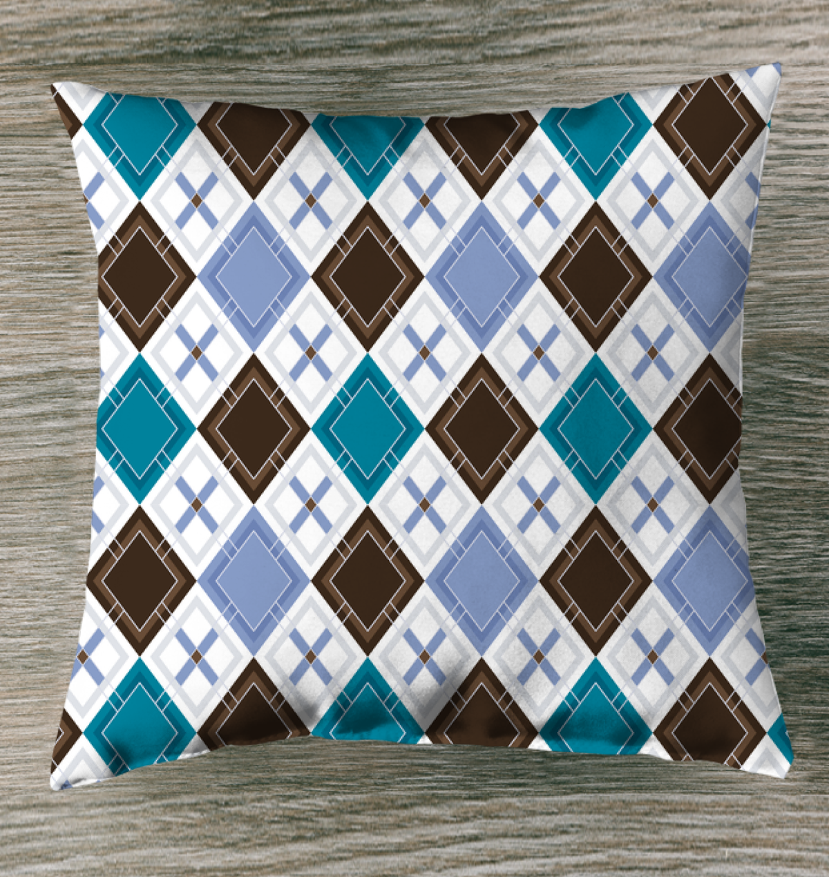 Diamond Mosaic Outdoor Pillow