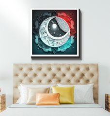 Celestial Ying Yang Wrapped Canvas