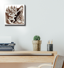 Beatbox Boulevard Wrapped Canvas