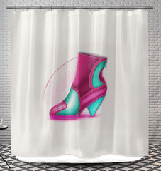 SpaceStride Futuristic Shoe Curtain - Beyond T-shirts