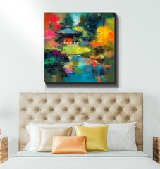 Enchanted Forest Landscape Wrapped Canvas