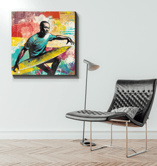 Surfing 1 45 Wrapped Canvas - Beyond T-shirts