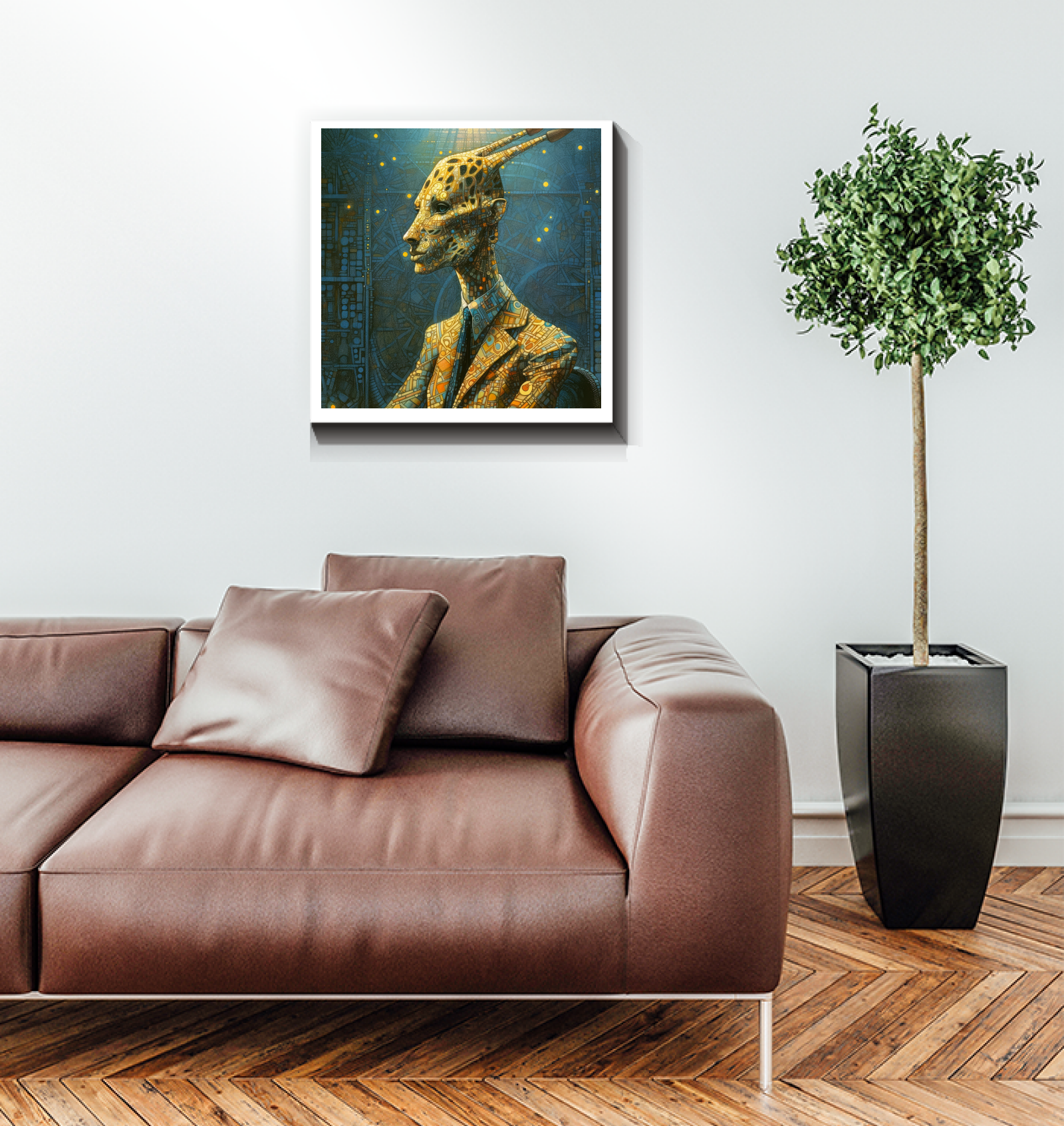 Renaissance Rabbit Nobleman Wall Art.