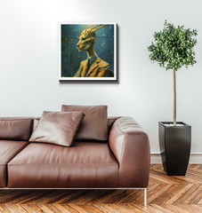 Renaissance Rabbit Nobleman Wall Art.