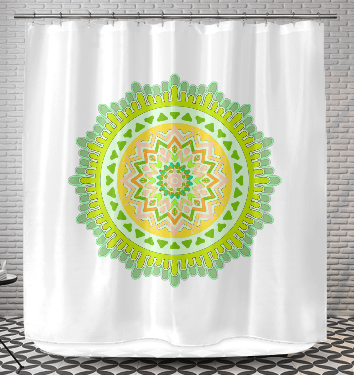 Mandala Harmony Vinyl Shower Drapes - Beyond T-shirts