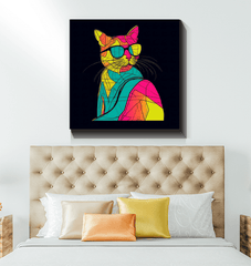 Playful Purr Canvas Artwork - Beyond T-shirts