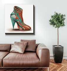 Urban Futurism - Canvas Print with Shoe Design - Beyond T-shirts