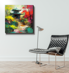 Desert Mirage Landscape Wrapped Canvas
