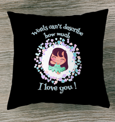 How Much I Love You Outdoor Pillow