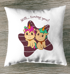 Still Loving You Outdoor Pillow