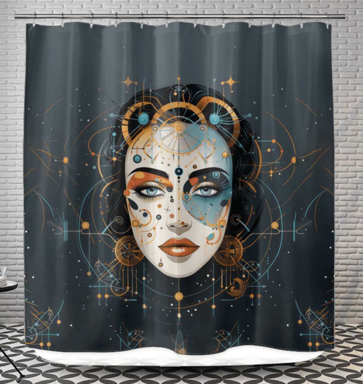 Visionary Vibes Shower Curtain - Beyond T-shirts