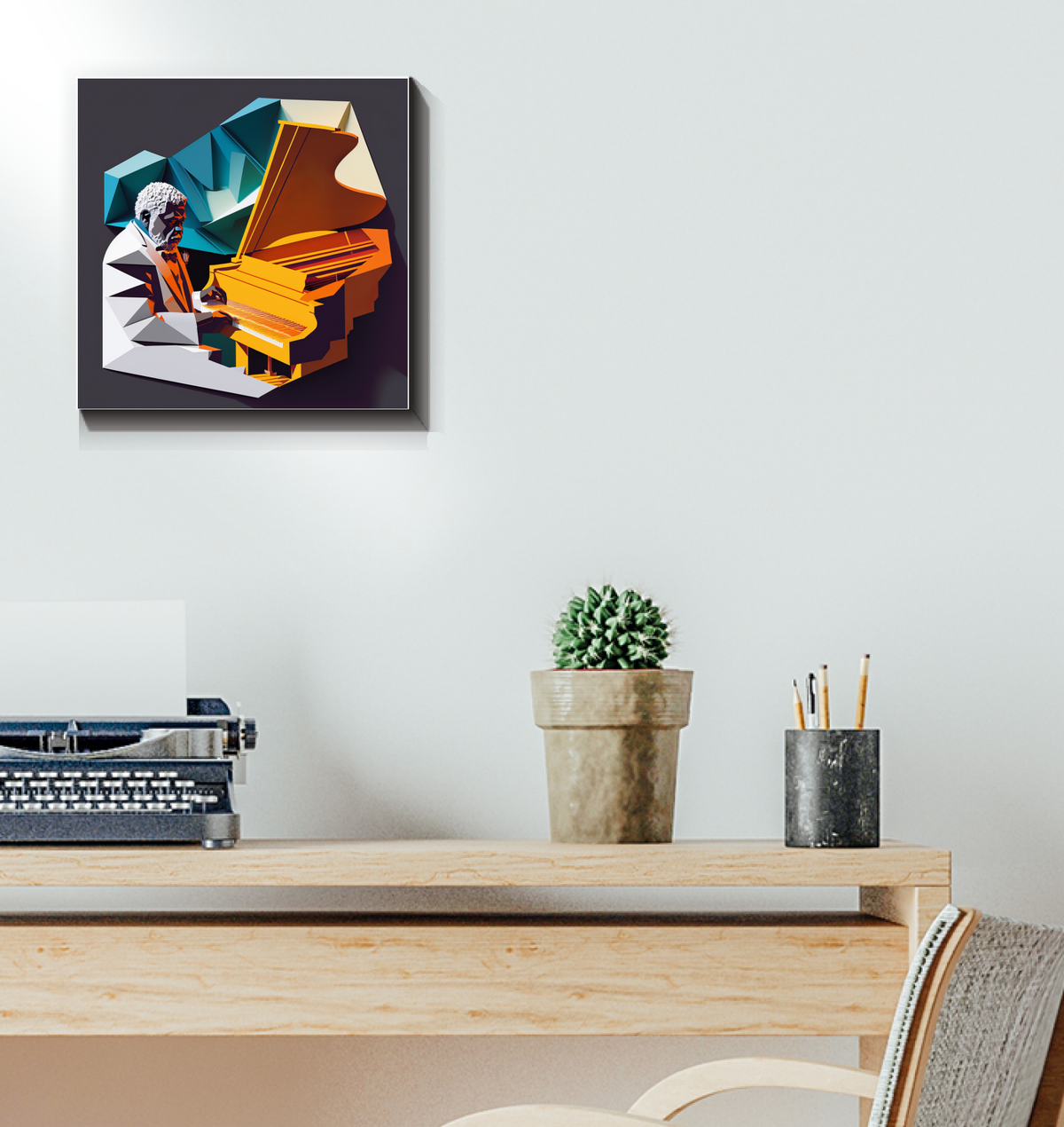 K-Pop Kaleidoscope Wrapped Canvas