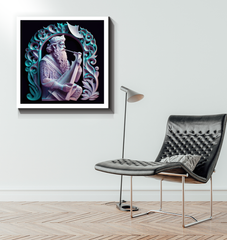 Artistic Representation of Tribal Drums on Canvas