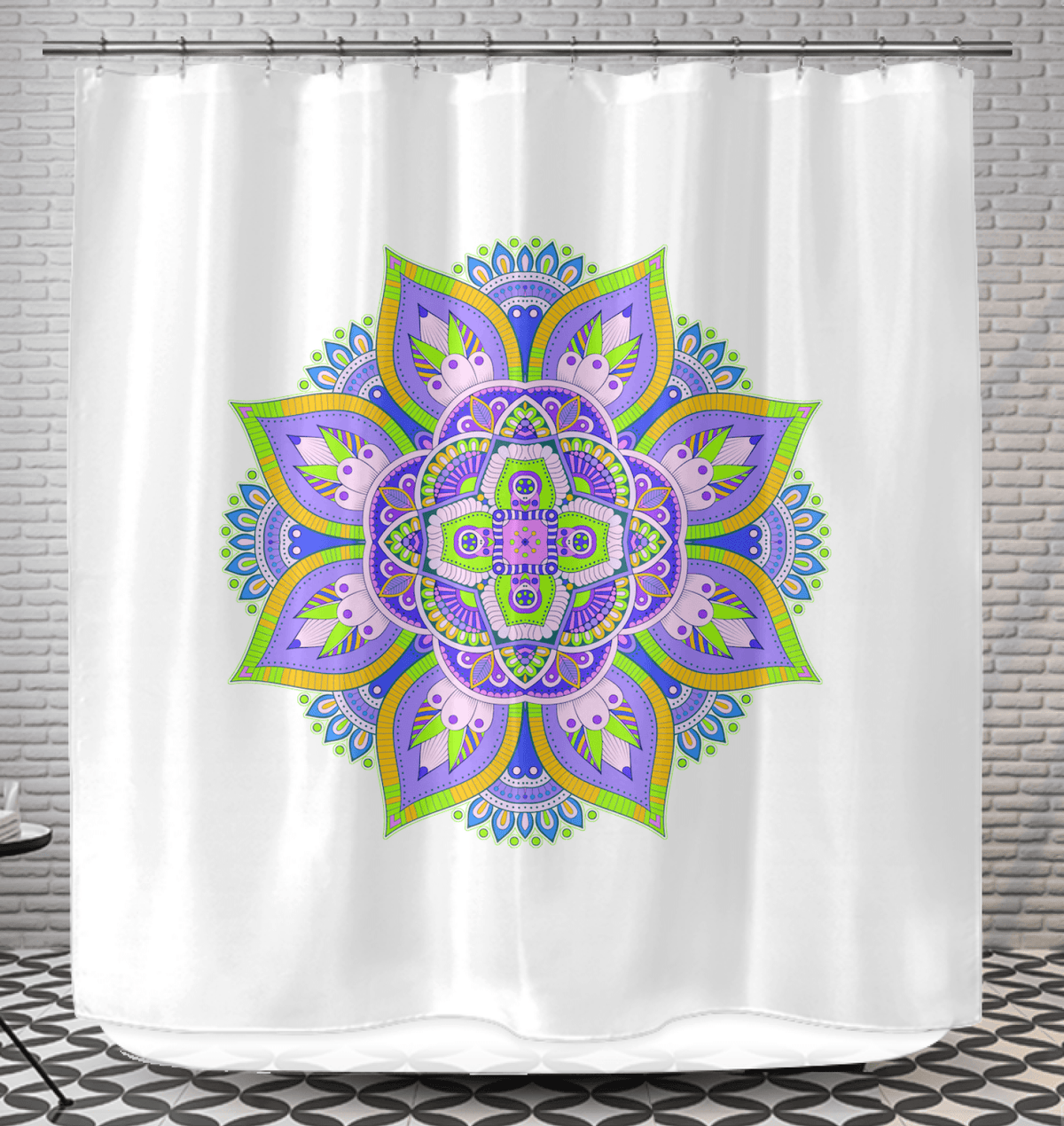 Mandala Bliss Elegance Shower Drapes - Beyond T-shirts