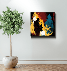 Harmonious Melodies - Abstract Music Canvas Art - Beyond T-shirts