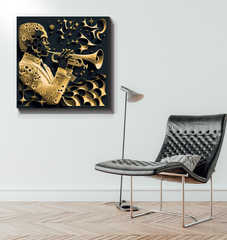 Pitched Peaks Wrapped Canvas