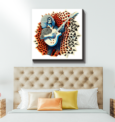 Electro Energy Wrapped Canvas