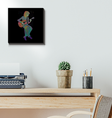 Vibrant Floral Wrapped Canvas Display