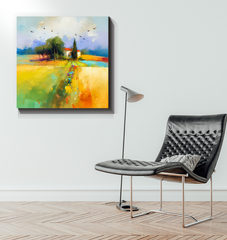 Coastal Lighthouse Serenity Wrapped Canvas