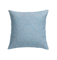 Ethereal Blossoms Indoor Pillow elegantly placed on a sofa, enhancing home decor.