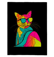 Whiskered Companionship Sherpa Blanket - Beyond T-shirts