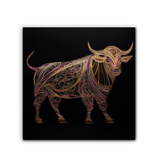 Buffalo Herd Sunset Silhouette