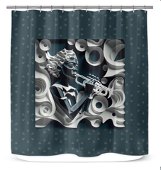 Folk Fusion Shower Curtain