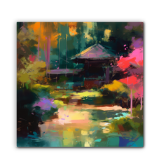 Majestic Mountains Landscape Wrapped Canvas