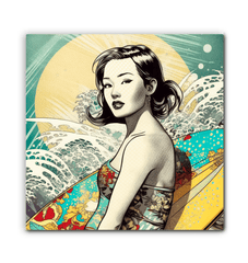 Surfing 1 43 Wrapped Canvas - Beyond T-shirts